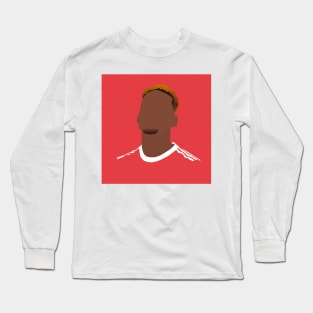 Paul Pogba Minimalistic Face Art Long Sleeve T-Shirt